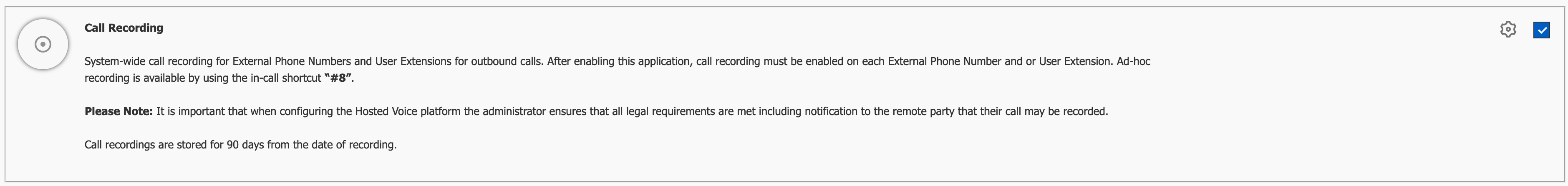 enable call recording