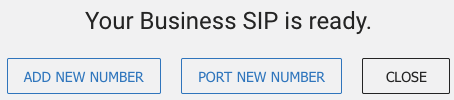 order Business SIP Summary Screen