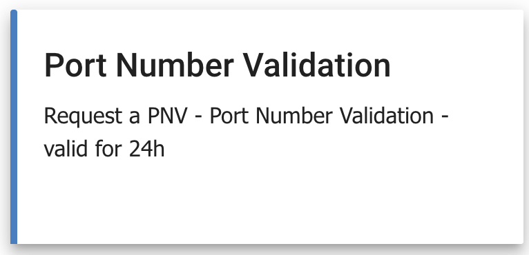 Port Number Validation Tile
